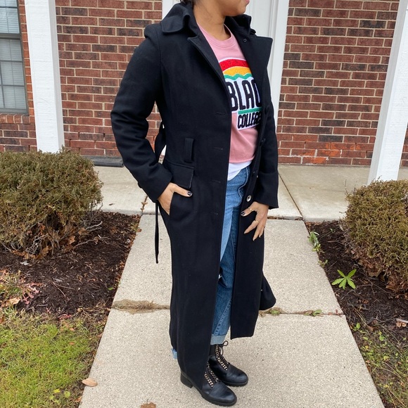 Extra Long Wool Coat - Picture 1 of 12